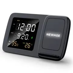 BÜLBÜL MASAÜSTÜ SAAT VE KABLOSUZ ŞARJ STANDI