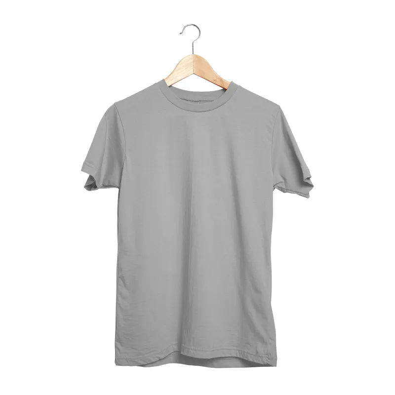 GARDENYA GRİ L SIFIR YAKA TİŞÖRT