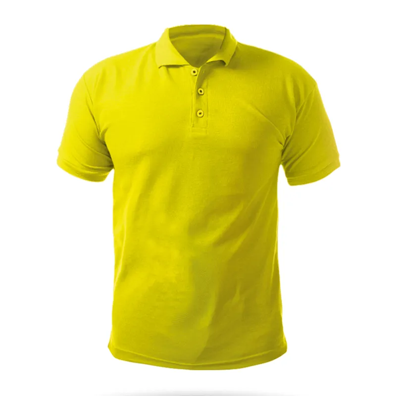 AÇELYA SARI XXL POLO YAKA TİŞÖRT