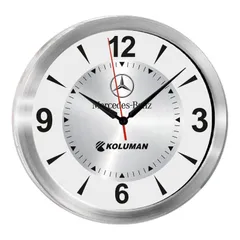 TRİTON091 GÜMÜŞ METAL KASA DUVAR SAATİ (350 MM)