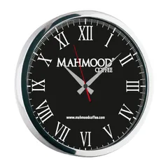 NEPTÜN091 SİYAH-GÜMÜŞ METAL DUVAR SAATİ(350 MM)