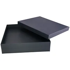 YONCA SİYAH GEÇME KAPAK KUTU (26X40X9 CM)