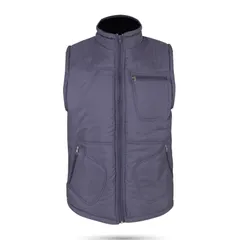 ALASKA FÜME ÜÇ CEPLİ ŞİŞME YELEK L