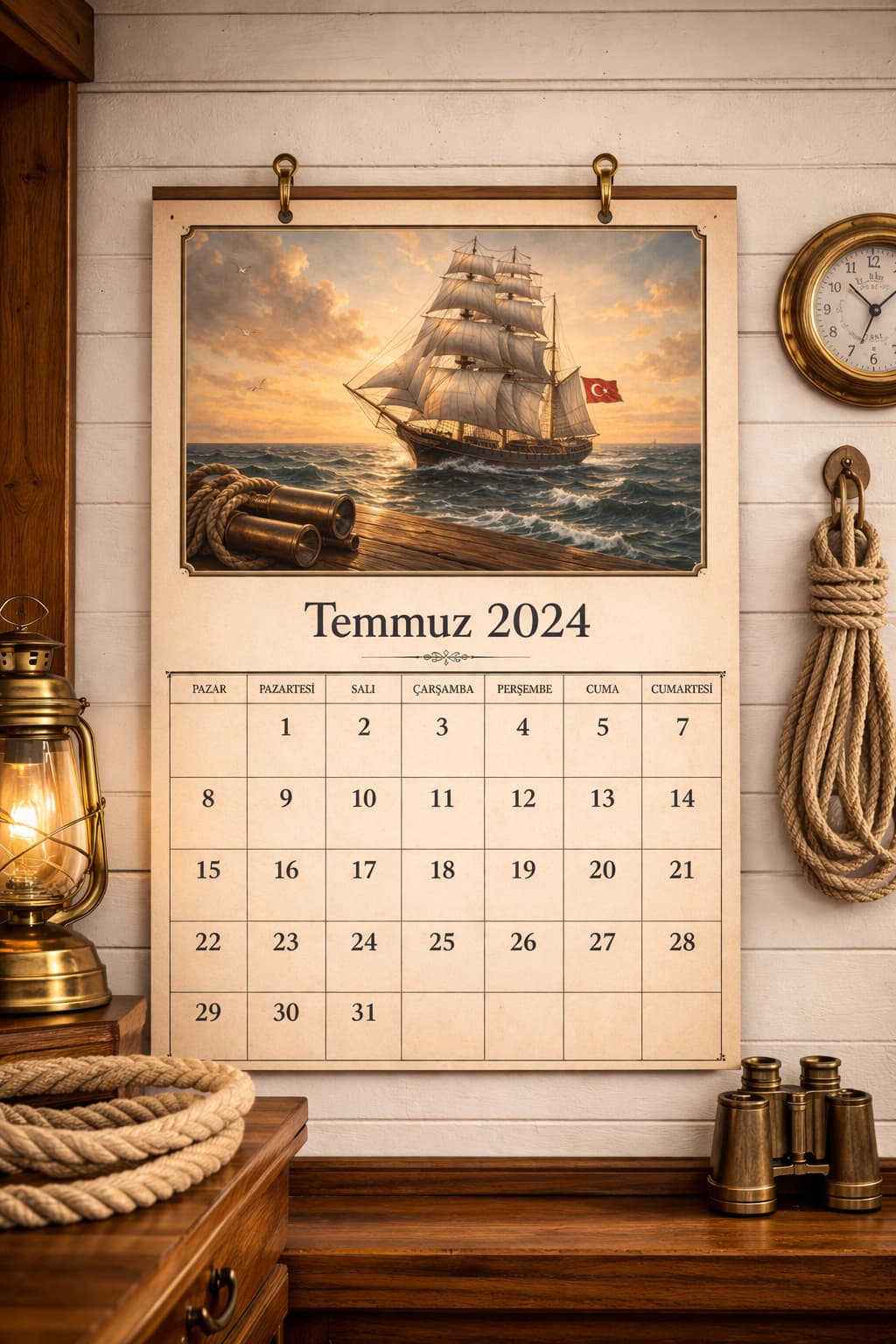 Zamanın Limanı: Gemici Takvimleriyle Yıllık Planlamaya Rehberlik Edin