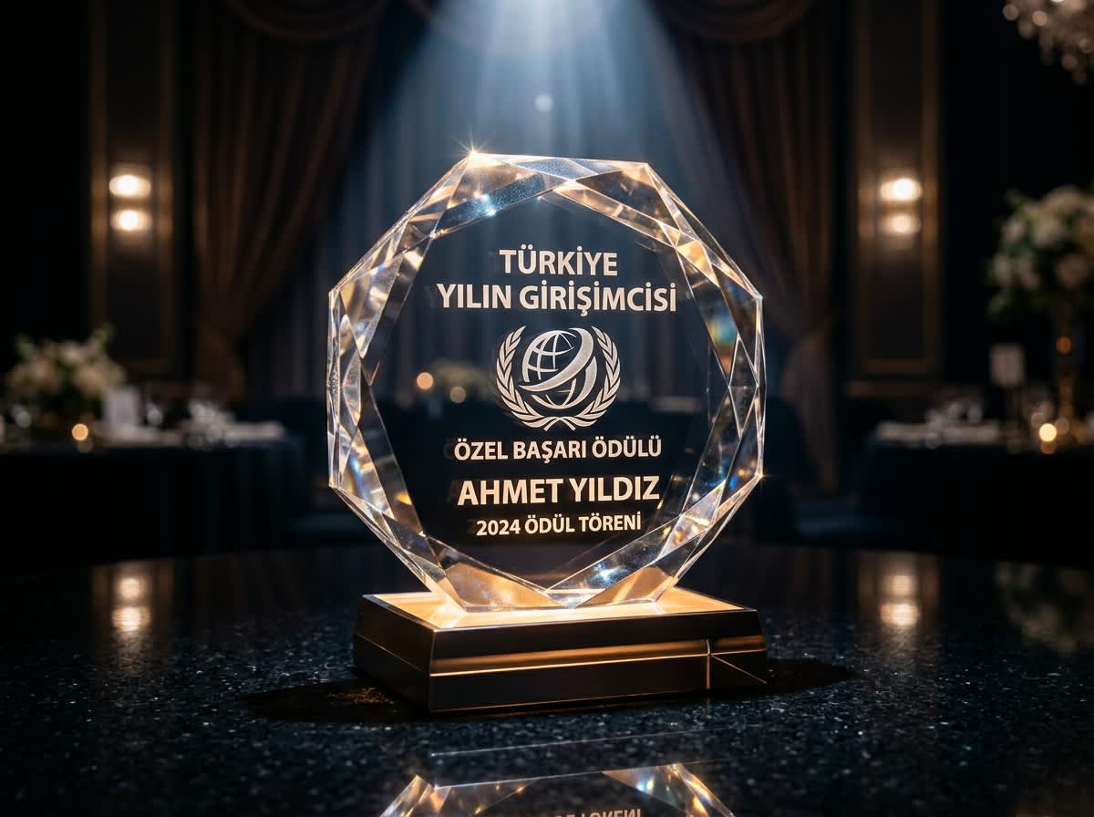 Kristal Parlaklık: Ödül Kristal Plaketlerle Zirveyi Kutlayın