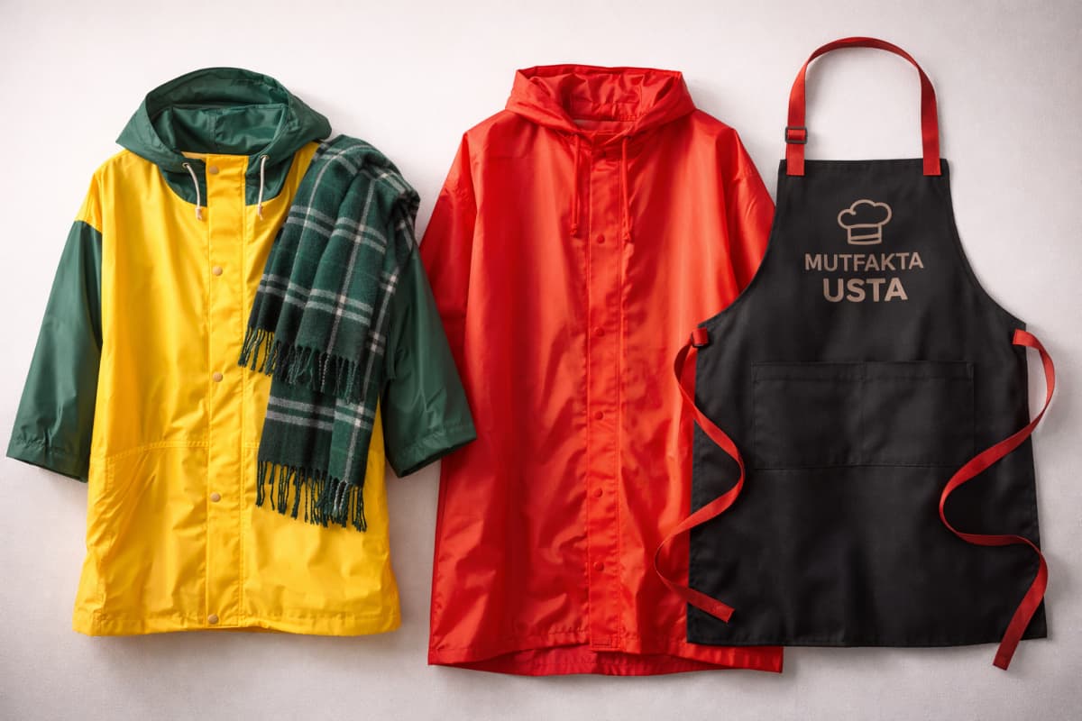 Koruyucu Katman: Yağmurluk, Atkı ve Mutfak Önlüğüyle Pratiklik